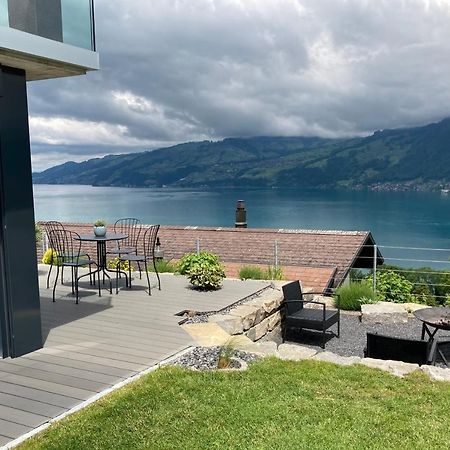 Moderne Unterkunft Mit Panoramablick Auf Thunersee Krattigen Екстер'єр фото