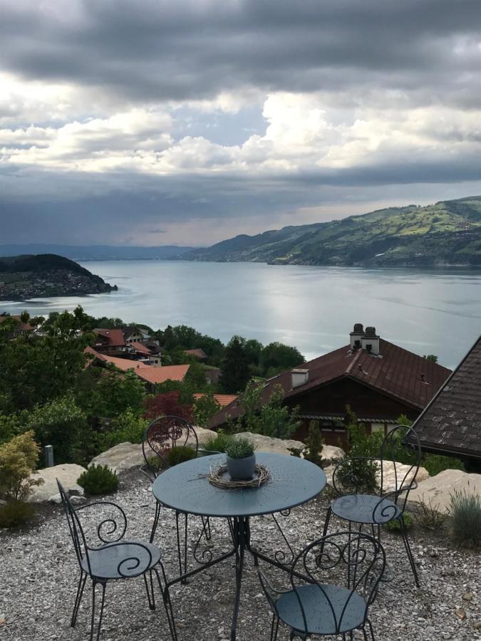 Moderne Unterkunft Mit Panoramablick Auf Thunersee Krattigen Екстер'єр фото