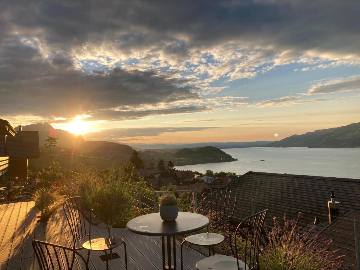 Moderne Unterkunft Mit Panoramablick Auf Thunersee Krattigen Екстер'єр фото