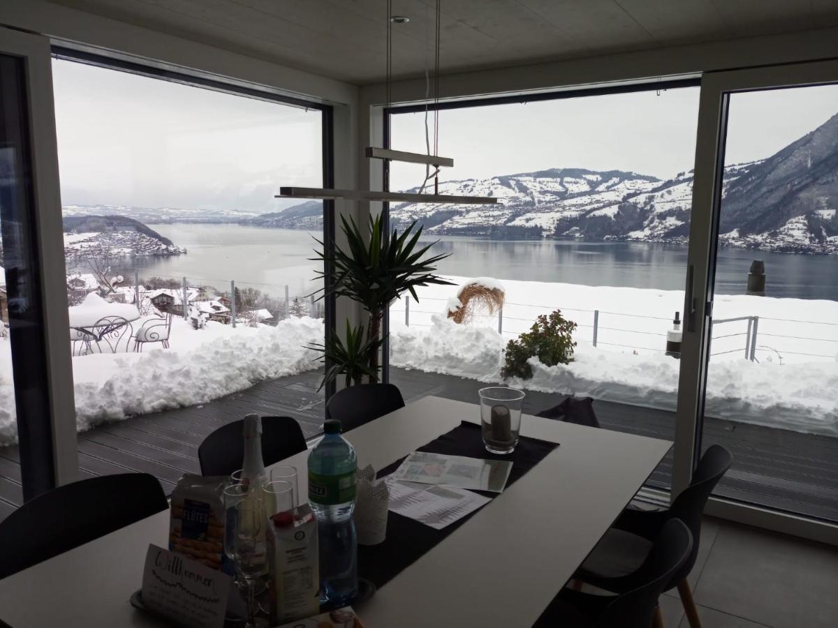 Moderne Unterkunft Mit Panoramablick Auf Thunersee Krattigen Екстер'єр фото