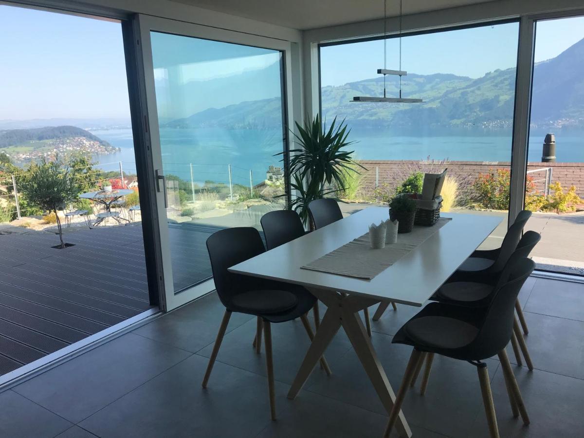 Moderne Unterkunft Mit Panoramablick Auf Thunersee Krattigen Екстер'єр фото