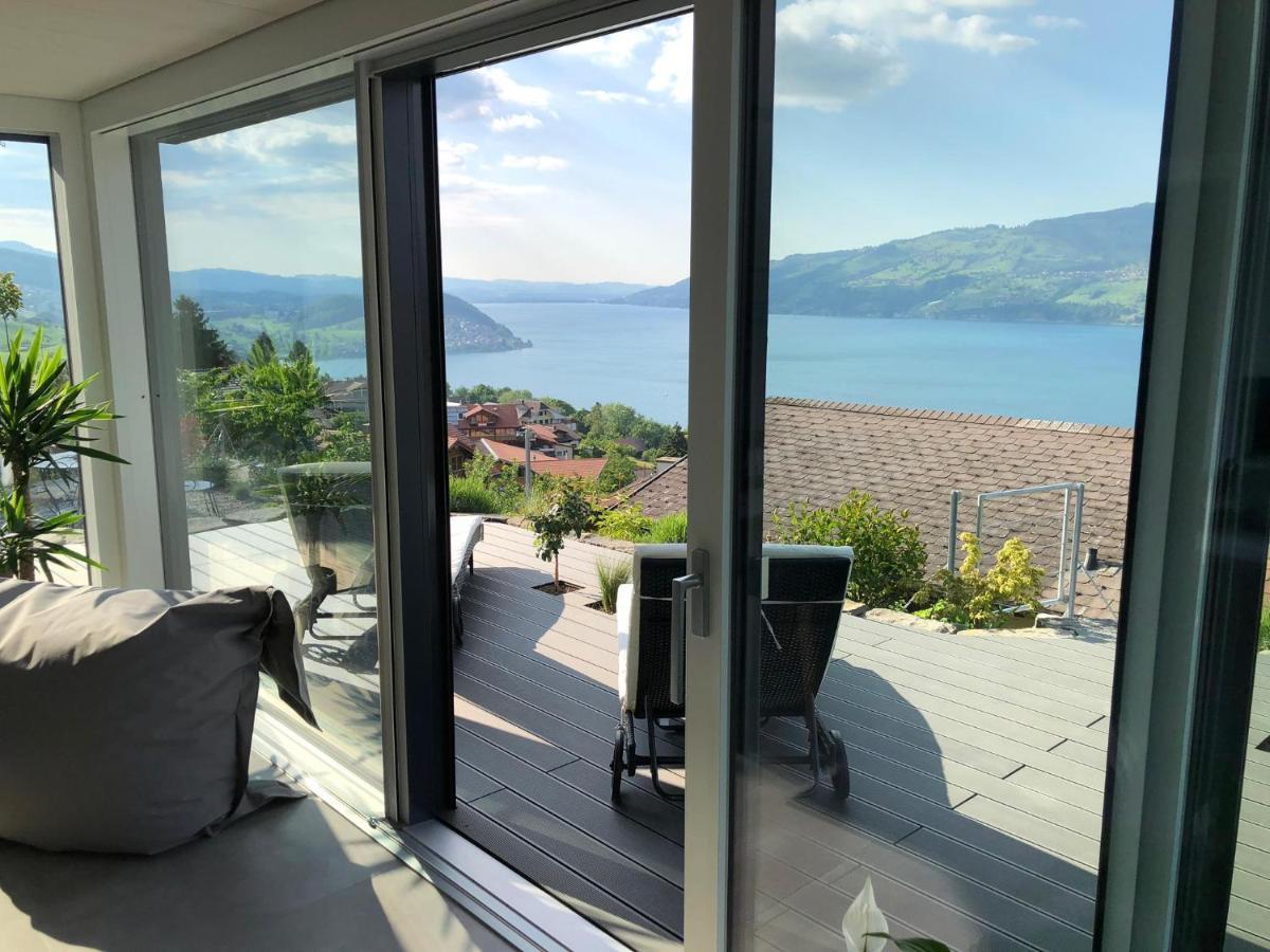 Moderne Unterkunft Mit Panoramablick Auf Thunersee Krattigen Екстер'єр фото