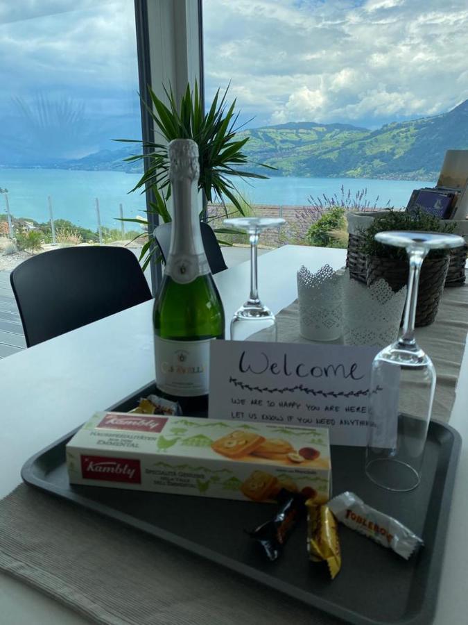 Moderne Unterkunft Mit Panoramablick Auf Thunersee Krattigen Екстер'єр фото