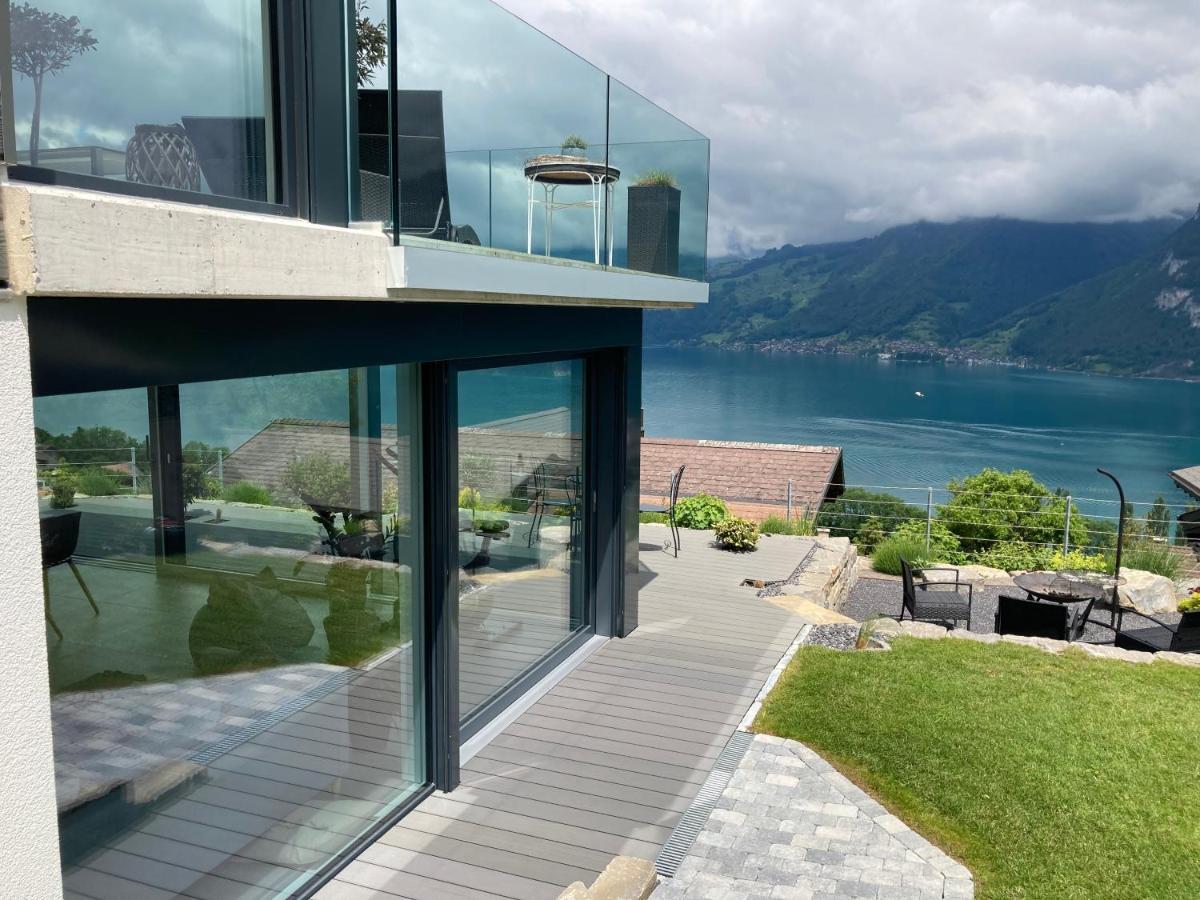 Moderne Unterkunft Mit Panoramablick Auf Thunersee Krattigen Екстер'єр фото