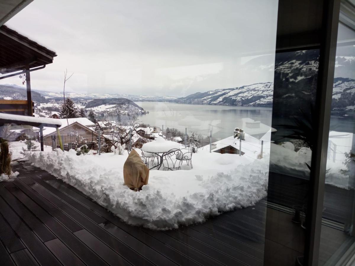 Moderne Unterkunft Mit Panoramablick Auf Thunersee Krattigen Екстер'єр фото