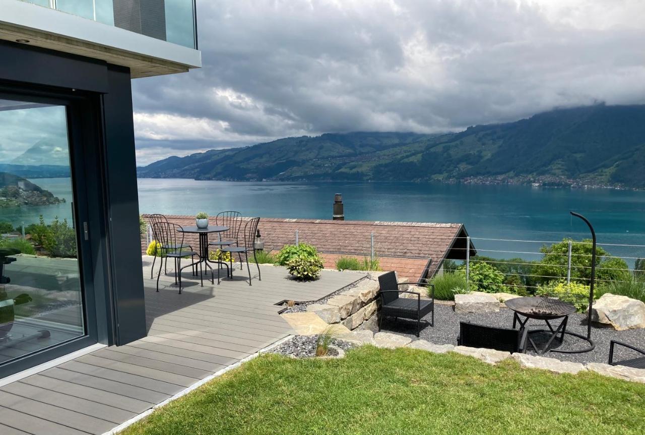 Moderne Unterkunft Mit Panoramablick Auf Thunersee Krattigen Екстер'єр фото